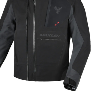 Blouson moto Sapro pour homme, en textile côtelé réfléchissant, avec protection airbag Protaper, coupe courte, style urbain, col montant - Product Image 5