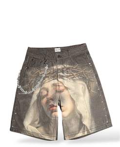 Shorts en jean personnalisés OEM, respirants, séchage rapide, légers, conception complète, tissu, coupe, longueur, couleur du lavage, taille, coutures - Product Image 4