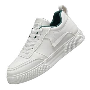 Mocassins en cuir pour hommes, respirants, décontractés, style sport, plats, blanc uni - Product Image 5