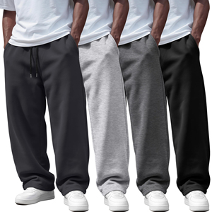 Pantalon de survêtement ample et élégant pour homme, coupe classique, respirant, décontracté, pour le printemps et l'automne, en molleton de coton, idéal pour la gym et l'entraînement. - Product Image 6