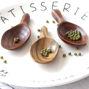 Mini Cuchara de Madera para Té, Cuchara de Madera de Boca Ancha con Mango Corto, Cuchara para Especias para Cocina y Viajes - Product Image 4