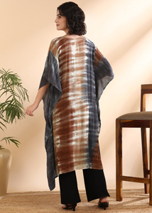 High Quality Designer Rayon <b>Kaftan</b> Tie Dyed <b>Summer</b> Daily Wear Regular Fit Sweetheart neck at Best Price by Supplier - Product Image 6