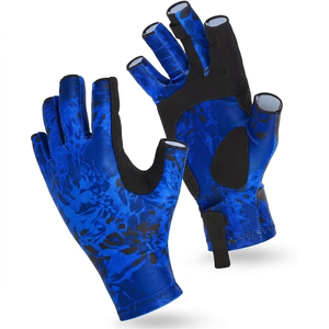 Guantes Deportivos Unisex de Medio Dedo para Pesca, Actividades al Aire Libre de Verano, Protección Solar, Antideslizantes, Transpirables, con Cierre de Velcro - Product Image 1