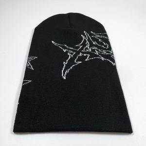 Cagoule unisexe en acrylique tricoté à un trou, personnalisable avec logo OEM, motif jacquard, style hip-hop, pour adultes, chaude pour l'hiver, couvrant tout le visage - Product Image 2