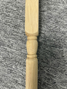 Unfinished Wood Railing Spindle Balusters Rubber Wood Exterior Interior Stair Parts for Hotel Stair Design Stair - Product Image 3