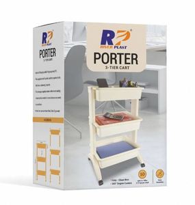 Organizador de Plástico Multiusos de Alta Calidad, Estante de Almacenamiento de Diseño Delgado para Espacios Pequeños - Product Image 2