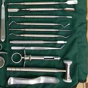 ชุดเครื่องมือผ่าตัดทางทันตกรรมและศัลยกรรมช่องปาก 26 ชิ้น ของ Azicon ทำจากเหล็กกล้าไร้สนิม ประกอบด้วยคีมถอนฟันและอุปกรณ์ยกฟัน - Product Image 3
