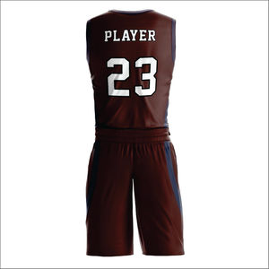 Conjunto de Camiseta y Pantalones Cortos de Baloncesto, Uniforme Reversible con Diseño de Nombre de Equipo Personalizado, Transpirable - Product Image 3