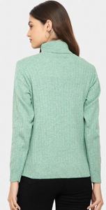 Pull à col roulé en mélange de laine de qualité supérieure, décontracté, automne-hiver, col haut, doux, pull à col montant - Product Image 2