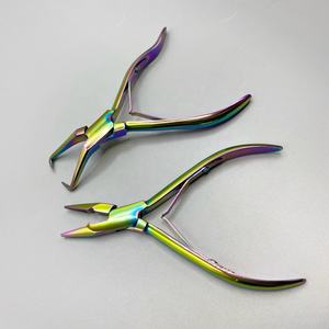 Pinza de Alta Calidad para Extensiones de Cabello de Acero Inoxidable, Logotipo Personalizado, Herramientas Sostenibles de Plasma Arcoíris para Micro Link, Beautivia - Product Image 6