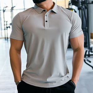 T-shirt de sport unisexe en gros, personnalisable avec logo imprimé sur le devant, manches courtes, pour le golf, 100 % coton, séchage rapide, pour homme - Product Image 6