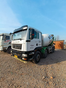 Camion malaxeur SITRAK 16 mètres cubes 8X4 d'occasion 2021, camion malaxeur à béton SHACMAN 16m3 avec pompe, moteur, boîte de vitesses d'origine - Product Image 5