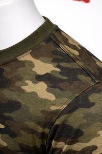 Camiseta de Caza Transpirable Personalizada con Estampado de Camuflaje, Cuello Redondo, Manga Corta, para Senderismo y Camping, Talla Grande, 100% Algodón, Ropa Deportiva, Venta al Por Mayor - Product Image 6