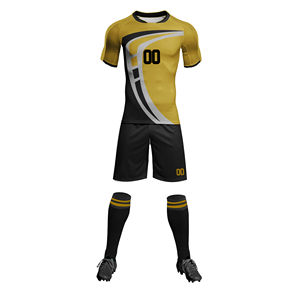 Ensemble de maillots de football personnalisés pour hommes, polyester respirant, séchage rapide, vêtements de sport pour équipe, impression par sublimation - Product Image 1