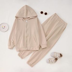 Conjunto Deportivo Unisex de Sudadera con Cremallera y Pantalones, Logotipo Personalizado, Ropa Deportiva al por Mayor, Felpa de Algodón - Product Image 6