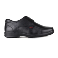 Chaussures habillées classiques noires pour hommes – Élégantes chaussures de bureau pour réunions, style formel raffiné à lacets avec ajustement confortable