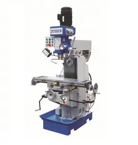 China automatic gear head bench top mini drilling milling machine