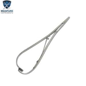 Porte-aiguille Mathieu professionnel 15cm 17cm avec poignée à ressort à verrouillage à cliquet, instruments chirurgicaux - Product Image 6