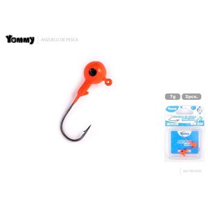 Hameçon de pêche Yommy 10g Orange Lead Head Jig pour la pêche en eau douce - Product Image 2