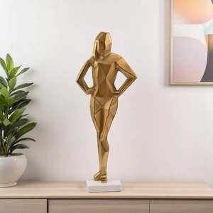 Sculpture 9x6x4 Inches Handmade Figurine <b>Decor</b> for Living Room Tabletop Figure Contemporary Design - Product Image 4