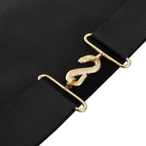 Tablier du Rite écossais en velours noir avec broderie dorée à la machine, fabricant et fournisseur en gros de tous les accessoires maçonniques - Product Image 4