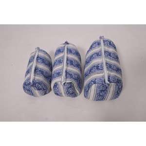 Pochette de maquillage en coton à imprimé floral, pochette de rangement pour cosmétiques, organiseur de toilette à fermeture éclair, sac de voyage floral - Product Image 3