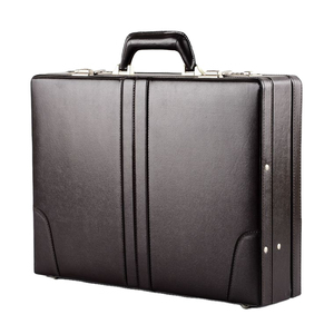 Maletín clásico de PU con cierre de hebilla para hombre, uso empresarial, maletín de negocios con estuche rígido y duradero. - Product Image 1