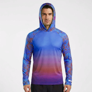 Sudadera con Capucha para Pesca, Sublimada, de Poliéster, de Secado Rápido, Personalizada, Ligera, con Protección Solar y Manga Larga, para Senderismo y Pesca al Aire Libre - Product Image 3