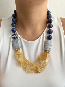 Magnifique collier en résine pour femmes et filles, collier en résine au design abstrait élégant, collier statement en résine fait main, boutique - Product Image 3
