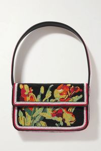 Beaded Floral <b>Mini</b> Shoulder Bag Bohemian Style Flap Closure All Seasons Women's Purse - Product Image 4
