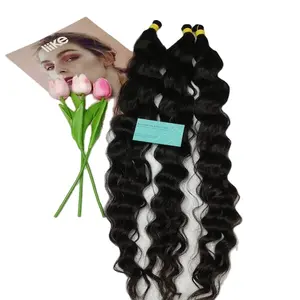 ट्रेंडिंग उत्पाद nguyयेन बालों का पूर्ण काला रंग विटेनेज़ बालों का विस्तार प्राकृतिक तरंग शैली थोक बाल