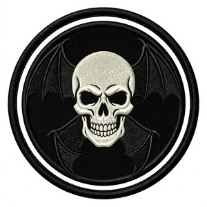 Parche Termoadhesivo y Emblema Bordado a Máquina Personalizado con Diseño de Calavera y Serpiente, Logotipo Gótico de Serpiente, Venta al por Mayor, Para Coser en Ropa y Vaqueros - Product Image 3