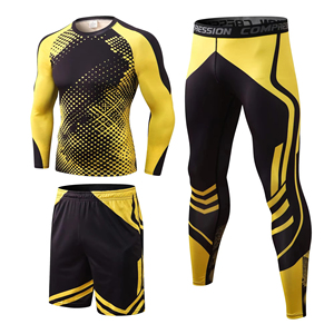 Oem No Gi Fight Ensemble de Rashguards Noirs Compressés pour Hommes, pour Entraînement, Vente en Gros - Product Image 3