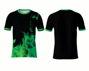 Camiseta de Poliéster 100% Sublimada, Impresión Gráfica Personalizada, Tejido de Punto de 180g, Diseño Sólido en la Parte Delantera, Ropa Casual - Product Image 4