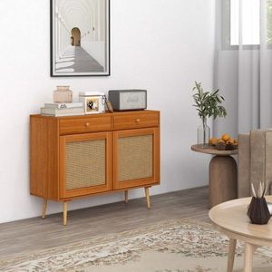 Light Brown Living Room Kitchen Storage Cabinet - Product Image 5