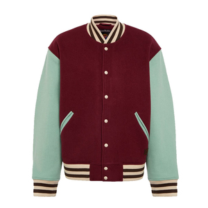 Veste de baseball pour homme taille standard, manches longues, tissu en laine, veste d'hiver chaude pour homme, style lettre, dernier design - Product Image 3