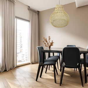 Cesta más vendida - Pantalla de lámpara de ratán con forma de calabaza para vino - Product Image 4