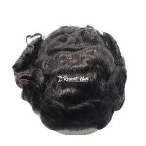 Men's Wig Hair Replacement Low Piece Without Trace Cover White Hair Blank Head Replacement Block Export From Bangladesh