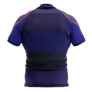 Camiseta de Rugby de Manga Corta Transpirable de Alta Calidad para Hombre, Unisex, Adultos, Personalizada, Sublimada, 100% Poliéster, de Secado Rápido - Product Image 3