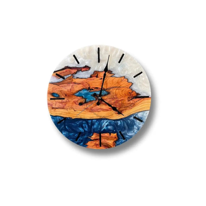 Top Resin Wood <b>Clocks</b> for Luxury Decor Unique Design Full Customized Resin Epoxy & Wood Wall <b>Clock</b> for Christmas Decorate - Product Image 3
