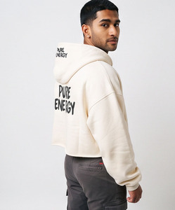 <b>Men's</b> <b>Crop</b> Zipper Hoodie <b>Top</b> Loose Fit Print Oversized Hooded <b>Top</b> 100% Cotton Winter Streetwear Workout Winter Wear <b>Crop</b> Hoodie - Product Image 5