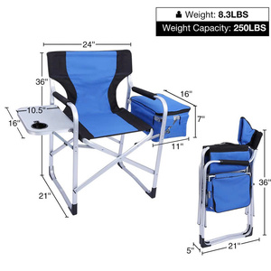 Chaise de camping/pêche pliable Sunshine, moderne et luxueuse, en acier inoxydable, durable, respirante, portable, mobilier d'extérieur pour le jardin - Product Image 1