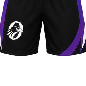 Black Purple Rugby Shorts for Men <b>Athletic</b> Team Sports Shorts Lightweight Breathable Training Match Wear Durable Rugby - Product Image 4