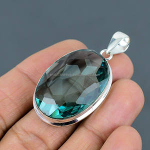 Colgante de Plata de Ley 925 hecho a mano, piedra preciosa de apatita, nueva marca, colgantes finos y dijes, Regalos para Él - Product Image 3