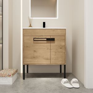 Mobile Bagno Sospeso da 30 Pollici con Lavabo, Design Flottante, 30*18 00330IMO 1 (Imballaggio KD) - Product Image 2
