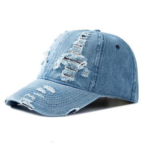 Casquettes de baseball vintage unisexes 6 panneaux réglables en coton délavé et denim vieilli pour femmes et hommes, vente en gros à prix abordable - Product Image 5