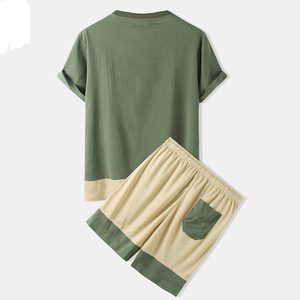 All size and color available Men Summer Short <b>Sets</b> Two Piece Wholesale Breathable Casual Lightweight Hot Sale Summer Outfit - Product Image 2