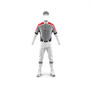Nueva Llegada, Uniformes de Béisbol Transpirables de Secado Rápido 100% Poliéster para Adultos, Impresión Sublimada, Logotipo Personalizado, Conjunto de Uniforme OEM ODM - Product Image 3