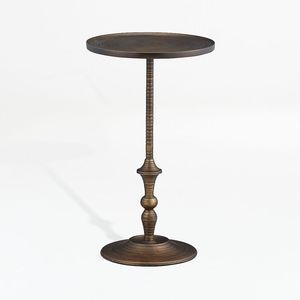 Table d'appoint minimaliste en métal finition or, élément décoratif élégant conçu pour salon, chambre, bureau et hôtel contemporains. - Product Image 1