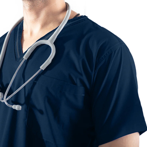 Uniformes Médicos Unisex de Spandex/Poliéster con Tejido de Punto, Detección de Agujas, Ropa de Verano, Servicio OEM - Product Image 5